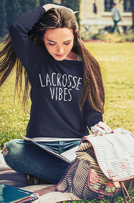 Lacrosse Vibes Crewneck Sweatshirt